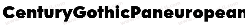 CenturyGothicPaneuropean ExtraBold字体转换